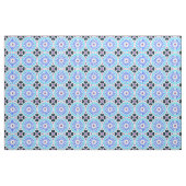 Kaleidoskop Radmuster P Weiß Blau Lila Stoff (Fat Quarter (45,7 x 55,9 cm))