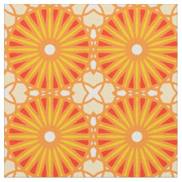 Kaleidoskop Radmuster P Weißes Rotes Gelb Stoff