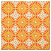 Kaleidoskop Radmuster P Weißes Rotes Gelb Stoff (Muster)