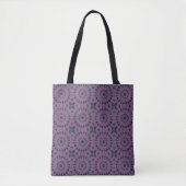 Kaleidoskop-Radmuster Scottish Violet Tasche (Vorderseite)