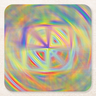Kaleidoskop Rechteckiger Pappuntersetzer