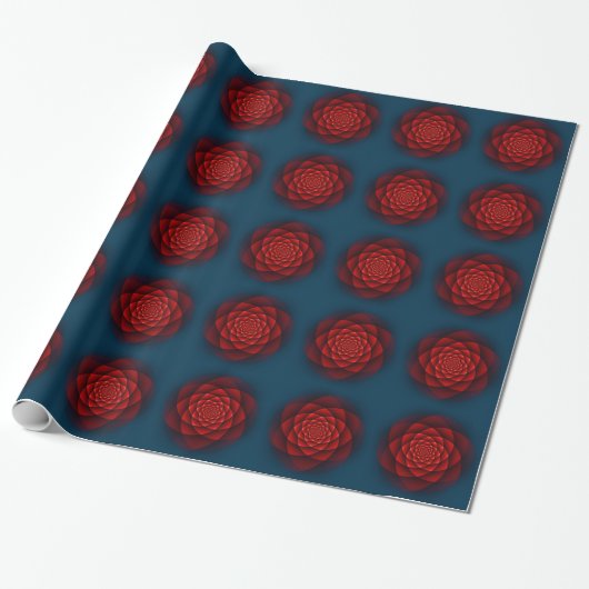 Kaleidoskop ROSE rot + Ihre Idee Geschenkpapier (Ungerollt)