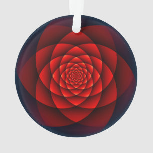 Kaleidoskop ROSE rot + Ihre Idee Ornament