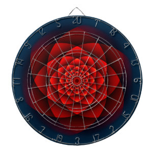 Kaleidoskop ROSEN-Rot + Ihre Idee Dartscheibe