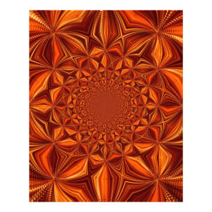 Kaleidoskop-Rot Digital Art Muster-66666 Fotodruck