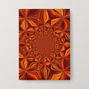 Kaleidoskop-Rot Digital Art Muster-67546 Button