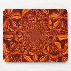 Kaleidoskop Rot Digitales Kunstmuster-67546 Mousepad
