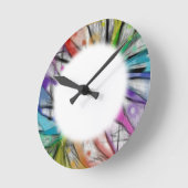 Kaleidoskop Runde Wanduhr (Winkel)