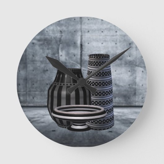 Kaleidoskop Runde Wanduhr (Vorderseite)