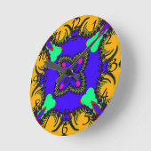 Kaleidoskop Runde Wanduhr (Winkel)