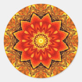 Kaleidoskop Runder Aufkleber (Vorderseite)