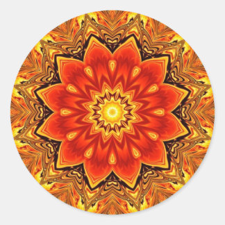 Kaleidoskop Runder Aufkleber