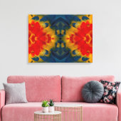Kaleidoskop-Scarlet-Macaw-Design Leinwanddruck (Insitu (Wohnzimmer))