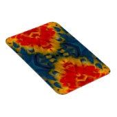 Kaleidoskop-Scarlet-Macaw-Design Magnet (Rechte Seite)