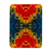 Kaleidoskop-Scarlet-Macaw-Design Magnet (Vertikal)