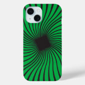 Kaleidoskop Schwarz und Grün Case-Mate iPhone Hülle (Rückseite)