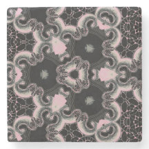 Kaleidoskop, schwarz und rosa