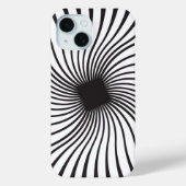 Kaleidoskop Schwarz-Weiß-Design Case-Mate iPhone Hülle (Rückseite)