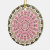 Kaleidoskop-Serie - Pink Hydrangea 1 Keramikornament (Links)