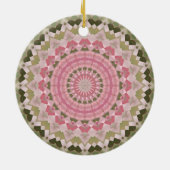 Kaleidoskop-Serie - Pink Hydrangea 1 Keramikornament (Hinten)