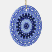 Kaleidoskop-Serie - Winterschnee 1 Keramikornament (Rechts)