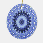 Kaleidoskop-Serie - Winterschnee 1 Keramikornament (Links)