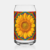 Kaleidoskop Sonnenblume Dosenglas (Rückseite)