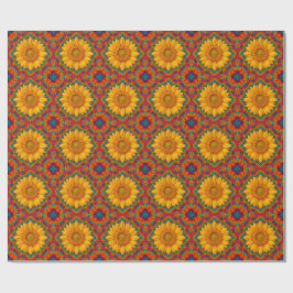 Kaleidoskop-Sonnenblume Geschenkpapier