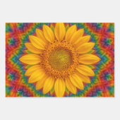 Kaleidoskop-Sonnenblume  Geschenkpapier Set (Vorderseite 2)