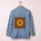 Kaleidoskop-Sonnenblume  Jeansjacke (Hangar)