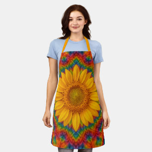 Kaleidoskop-Sonnenblume  Schürze