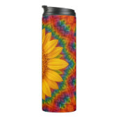 Kaleidoskop-Sonnenblume  Thermosbecher (Nach rechts gedreht)