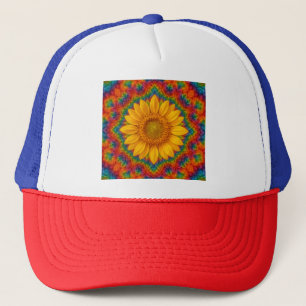 Kaleidoskop Sonnenblume Truckerkappe