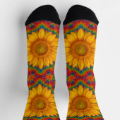 Kaleidoskop Sonnenblumen Socken (Oben)