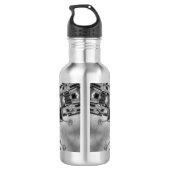 Kaleidoskop Star Gray Trinkflasche (Rückseite)