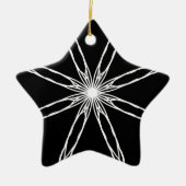 Kaleidoskop Star Keramik Ornament (Vorne)