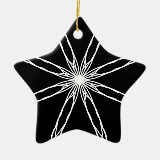 Kaleidoskop Star Keramik Ornament (Vorne)