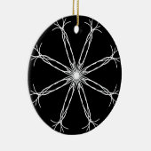 Kaleidoskop Star Keramik Ornament (Rechts)