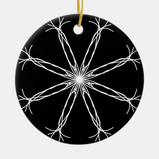 Kaleidoskop Star Keramik Ornament (Vorne)