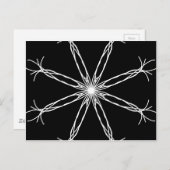 Kaleidoskop Star Postkarte (Vorne/Hinten)