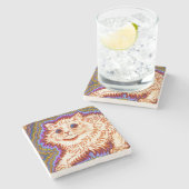 Kaleidoskop Steinuntersetzer (Seitenansicht)