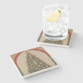 Kaleidoskop Steinuntersetzer (Seitenansicht)