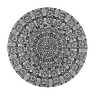 Kaleidoskop Stern Grau Schneidebrett