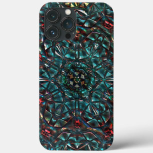 Kaleidoskop-Stil alten Metall Chrom blau grün bis Case-Mate iPhone Hülle