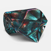 Kaleidoskop-Stil alten Metall Chrom blau grün bis Krawatte (Gerollt)