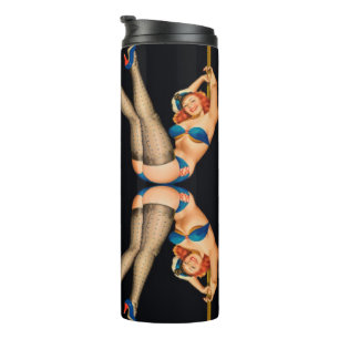 Kaleidoskop-Symmetrie-Muster Mädchen Thermosbecher
