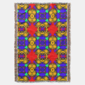 Kaleidoskop Throw Blanket Decke (Vorderseite Vertikal)