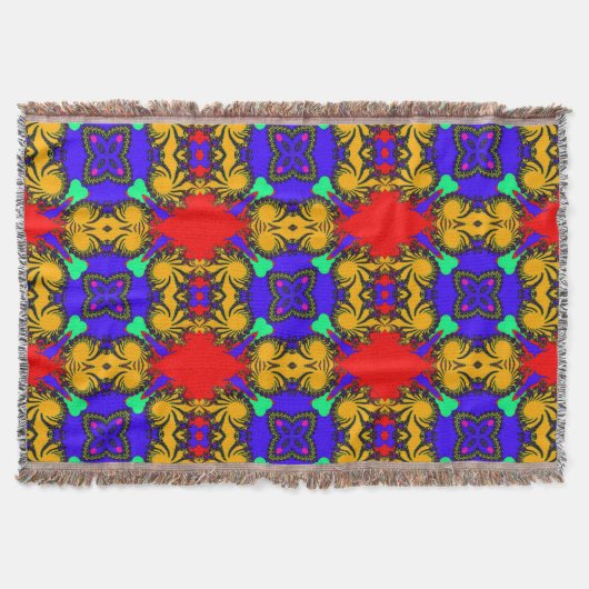 Kaleidoskop Throw Blanket Decke (Vorderseite)