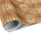 Kaleidoskop Tiger Fur Muster Geschenkpapier (Rolleneckpunkt)