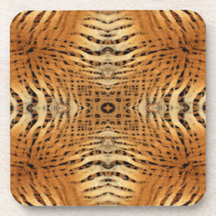 Kaleidoskop Tiger Fur Muster Getränkeuntersetzer